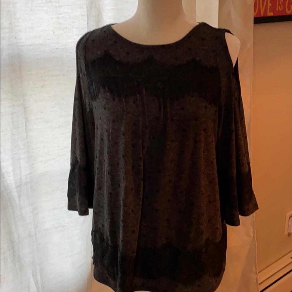 Loft cold shoulder top